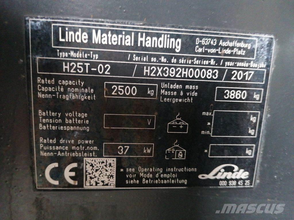 Linde H25T-01 Camiones LPG