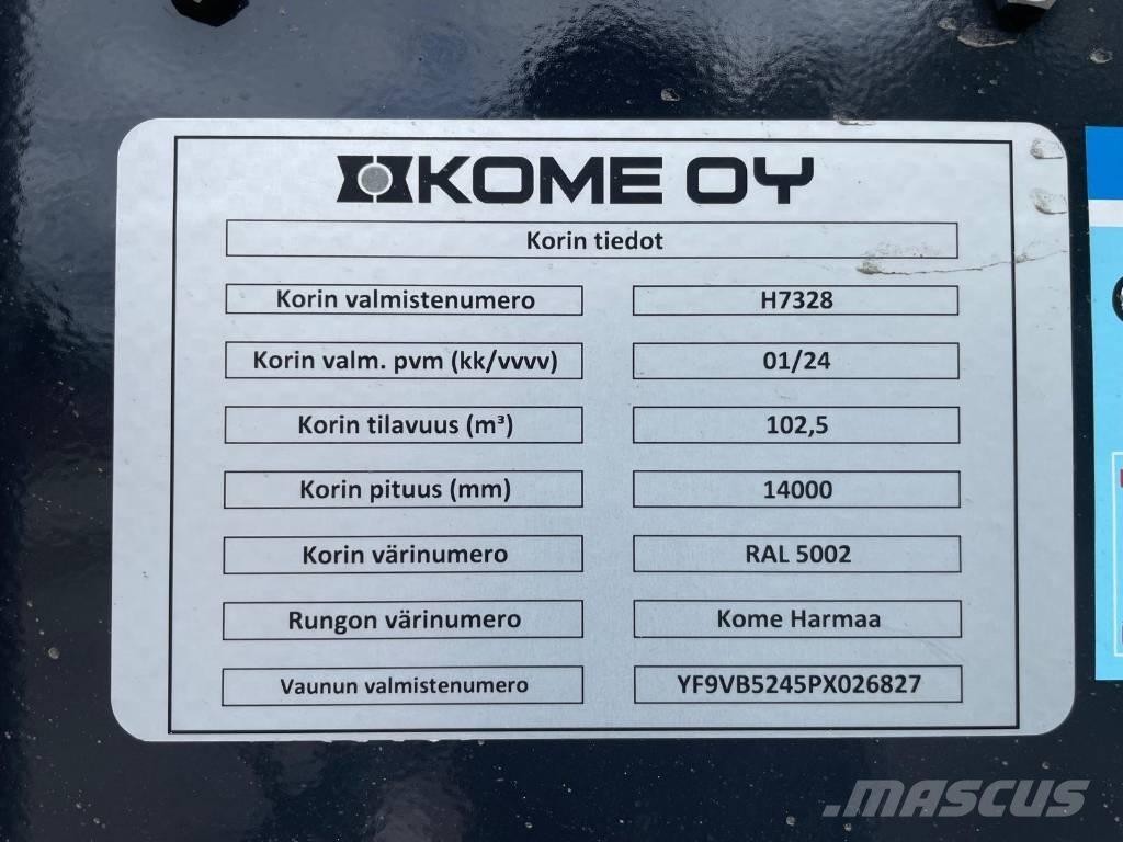 Kome BMPV-5i Remolques de volteo para virutas de madera