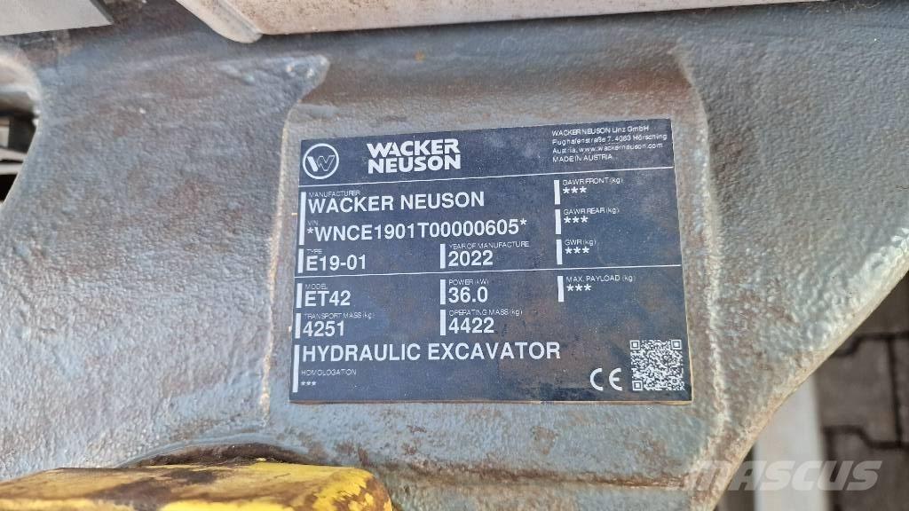 Wacker Neuson ET42 Excavadoras sobre orugas