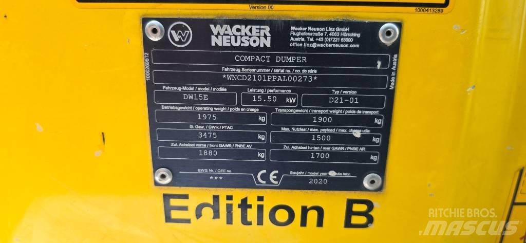 Wacker Neuson DW15e Vehículos compactos de volteo