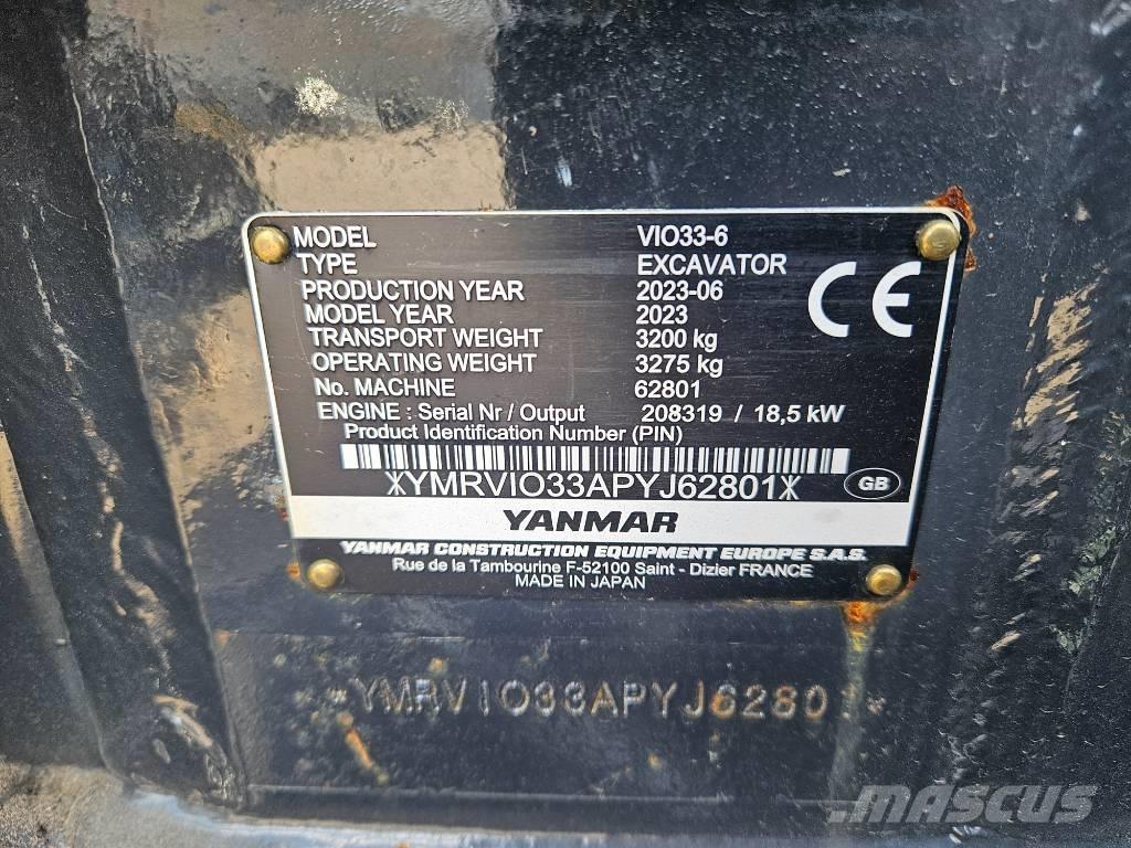 Yanmar Vio 33 Miniexcavadoras