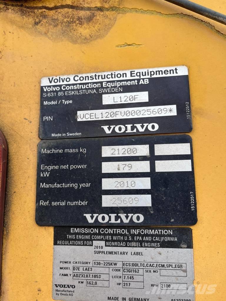 Volvo L 120 F Cargadoras sobre ruedas