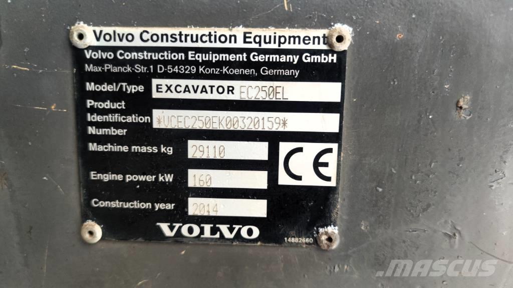 Volvo EC 250 EL Excavadoras sobre orugas