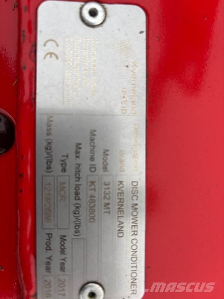 Kverneland 3132 MT Segadoras acondicionadoras