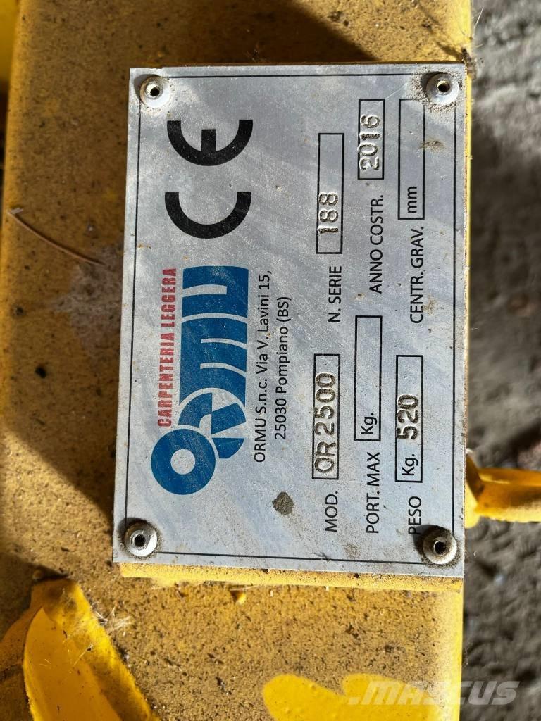  ORMU LAMA NEVE 2500 Hojas y cuñas quitanieves