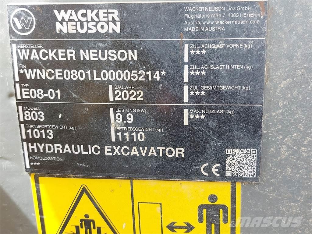 Wacker Neuson 803 Excavadoras sobre orugas