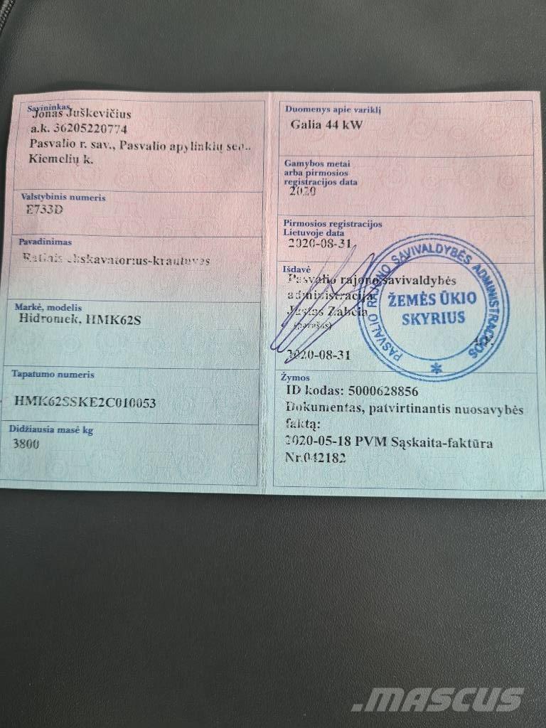 Hidromek HMK 62 SS Retrocargadoras