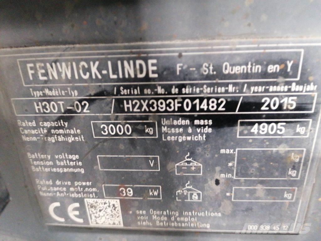 Linde H30T-02 Camiones LPG