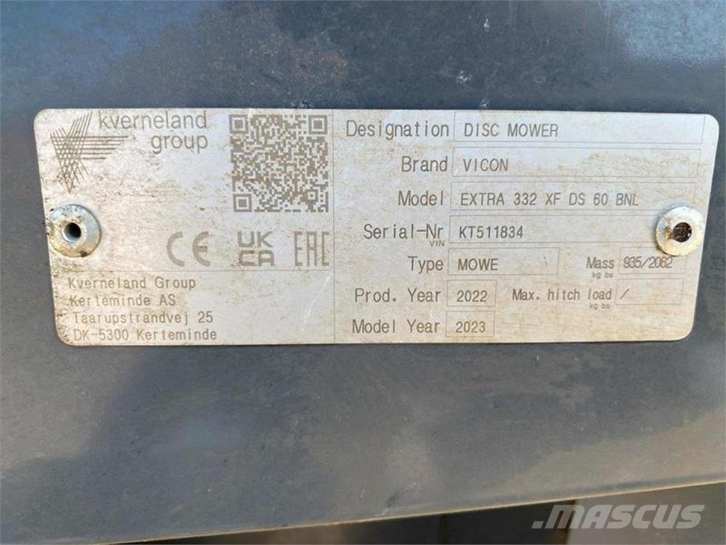 Vicon EXTRA 332 XF Podadoras