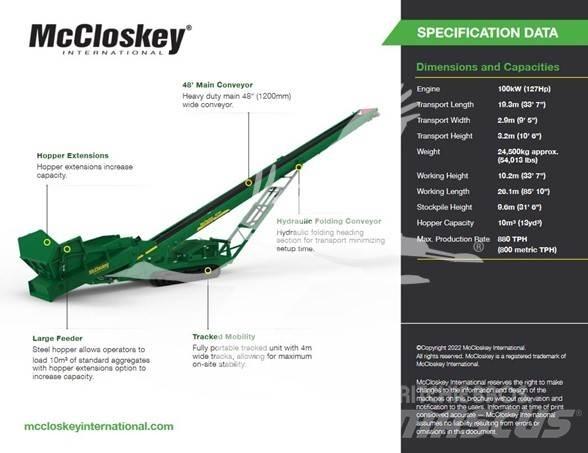 McCloskey RF80 Cintas transportadoras