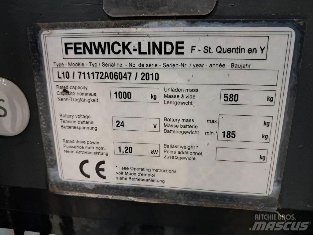 Linde L10 Montacargas manual