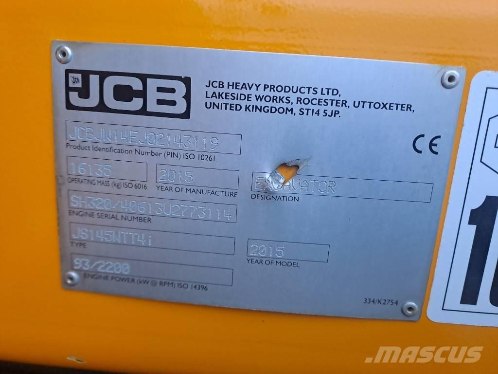 JCB JS145 W Excavadoras de ruedas
