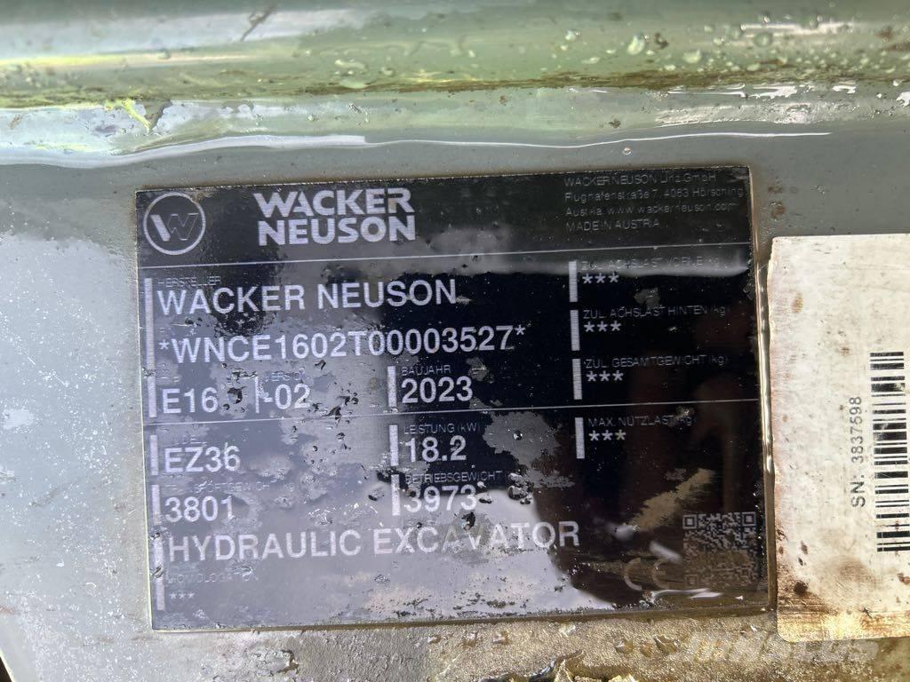 Wacker Neuson EZ36 Excavadoras sobre orugas