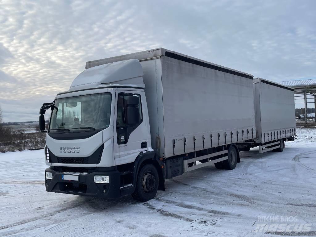 Iveco 140E 28 Camiones con caja de remolque