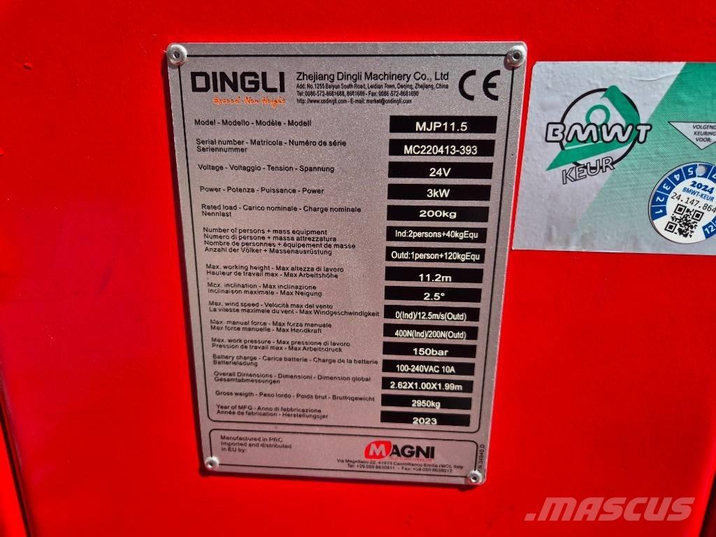 Magni MJP 11.5 Plataformas con brazo de elevación manual