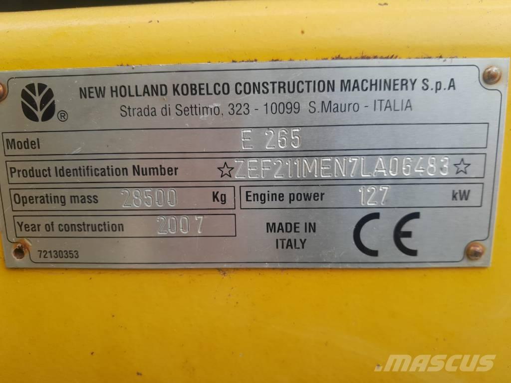 New Holland E 265 Excavadoras sobre orugas