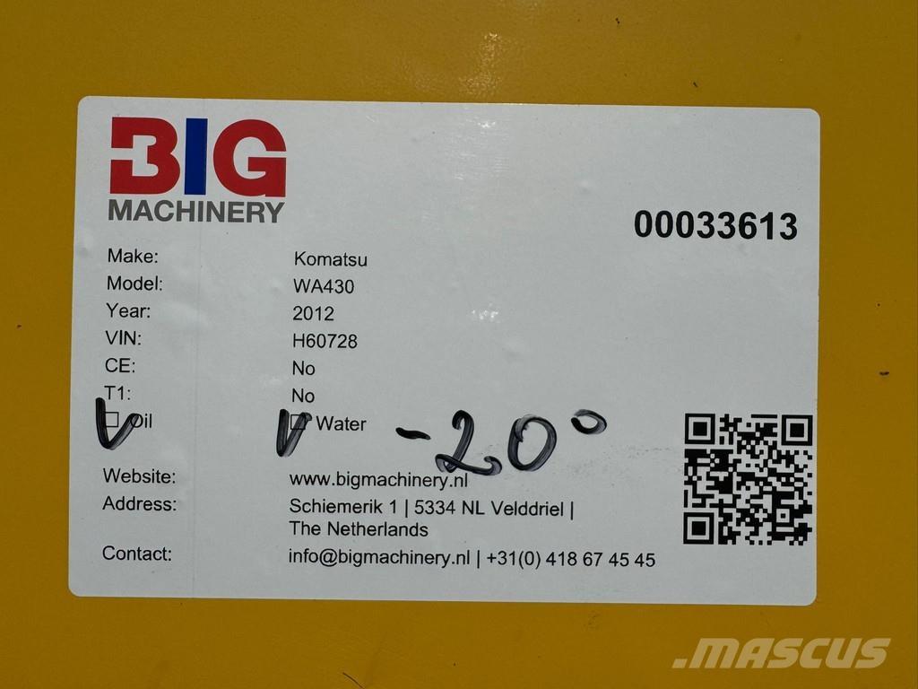 Komatsu WA430-6 Cargadoras sobre ruedas