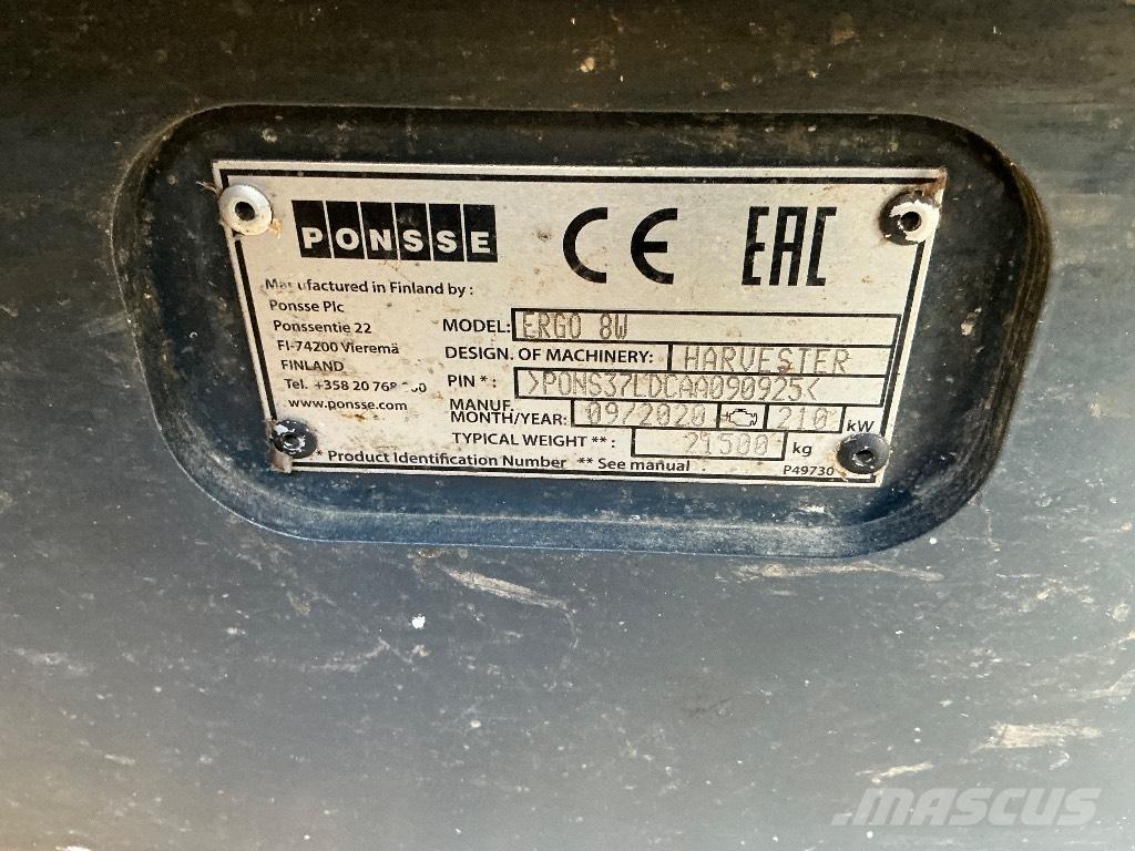 Ponsse ERGO 8W Cosechadoras