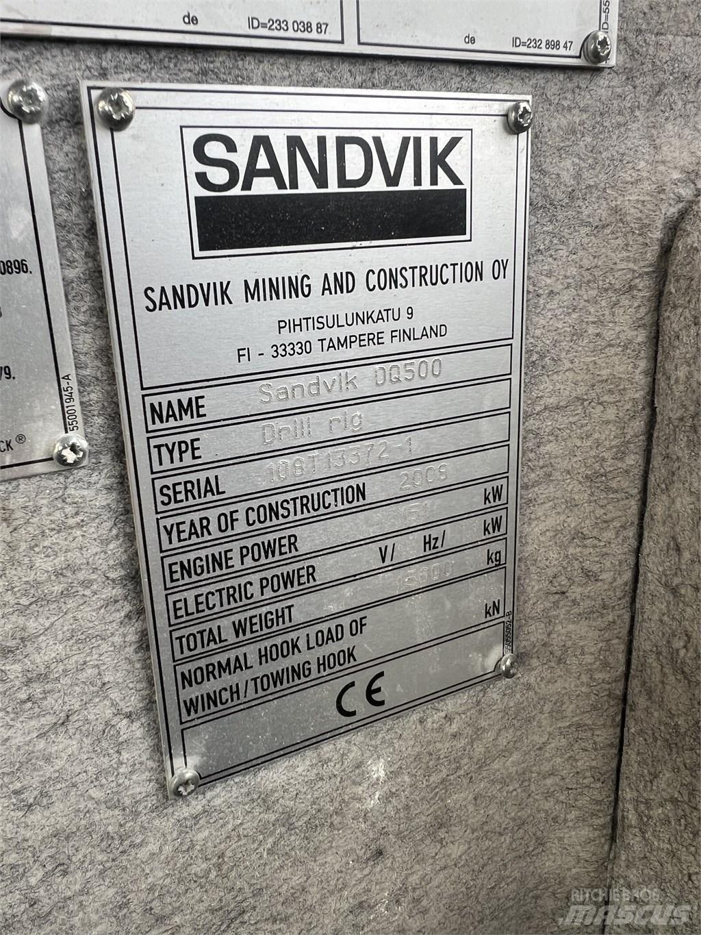 Sandvik DQ 500 Perforadora de superficie