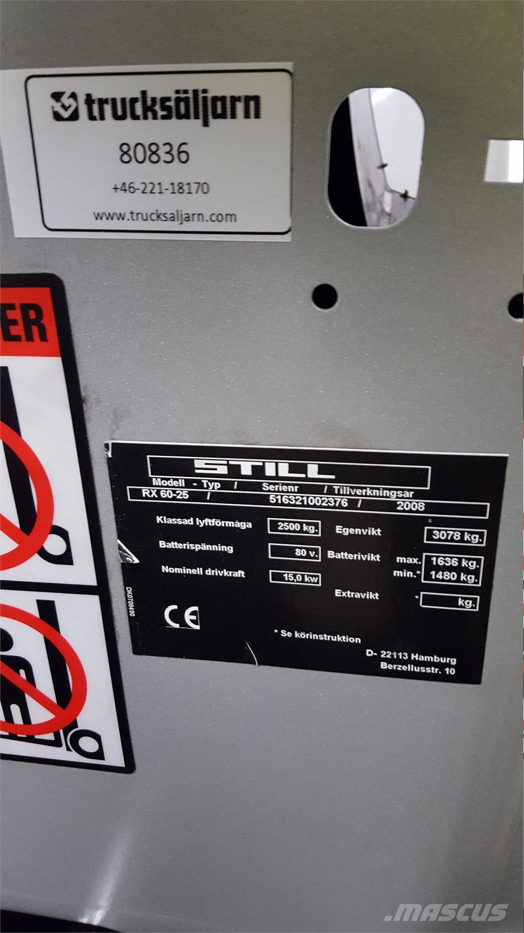 Still RX60-25 Carretillas de horquilla eléctrica