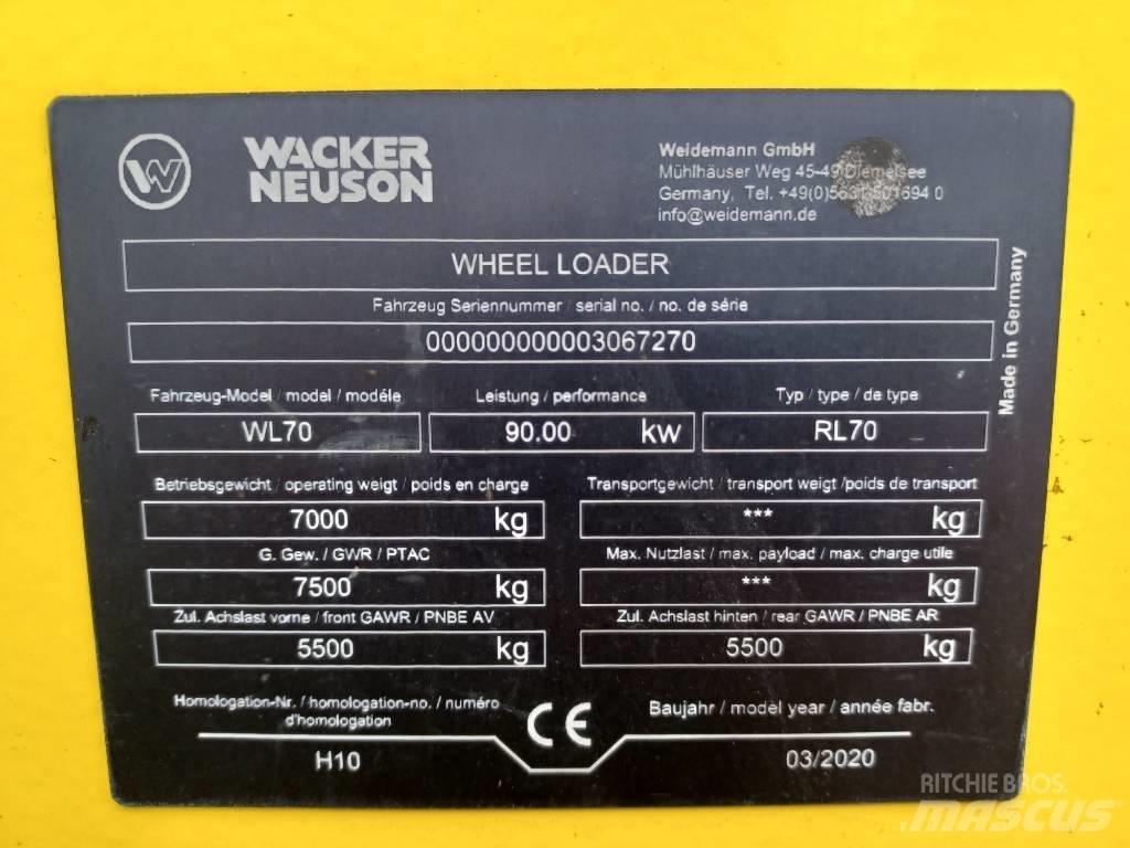 Wacker Neuson WL70 Cargadoras sobre ruedas