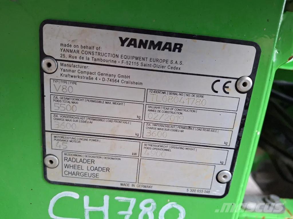 Yanmar V80 Cargadoras sobre ruedas
