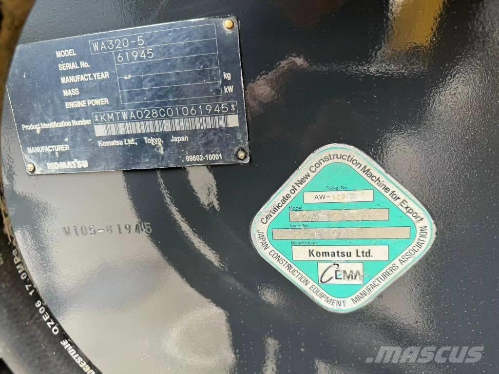 Komatsu WA 320-5 Cargadoras sobre ruedas