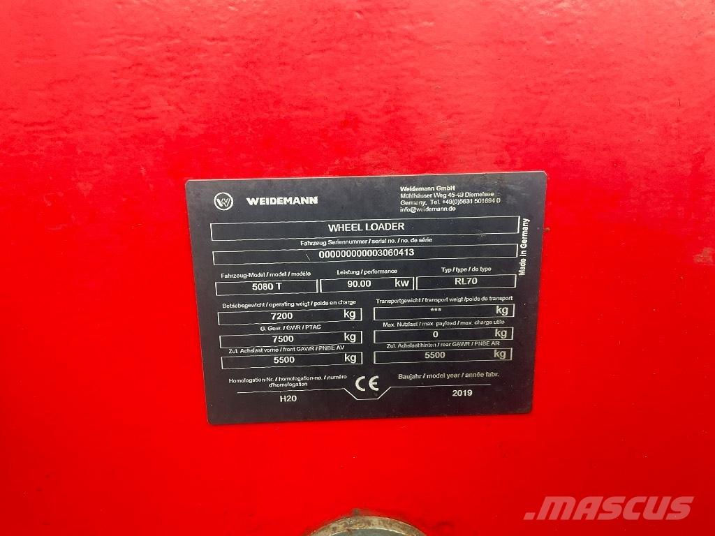 Weidemann 5080T Cargadoras de ruedas telescópicas
