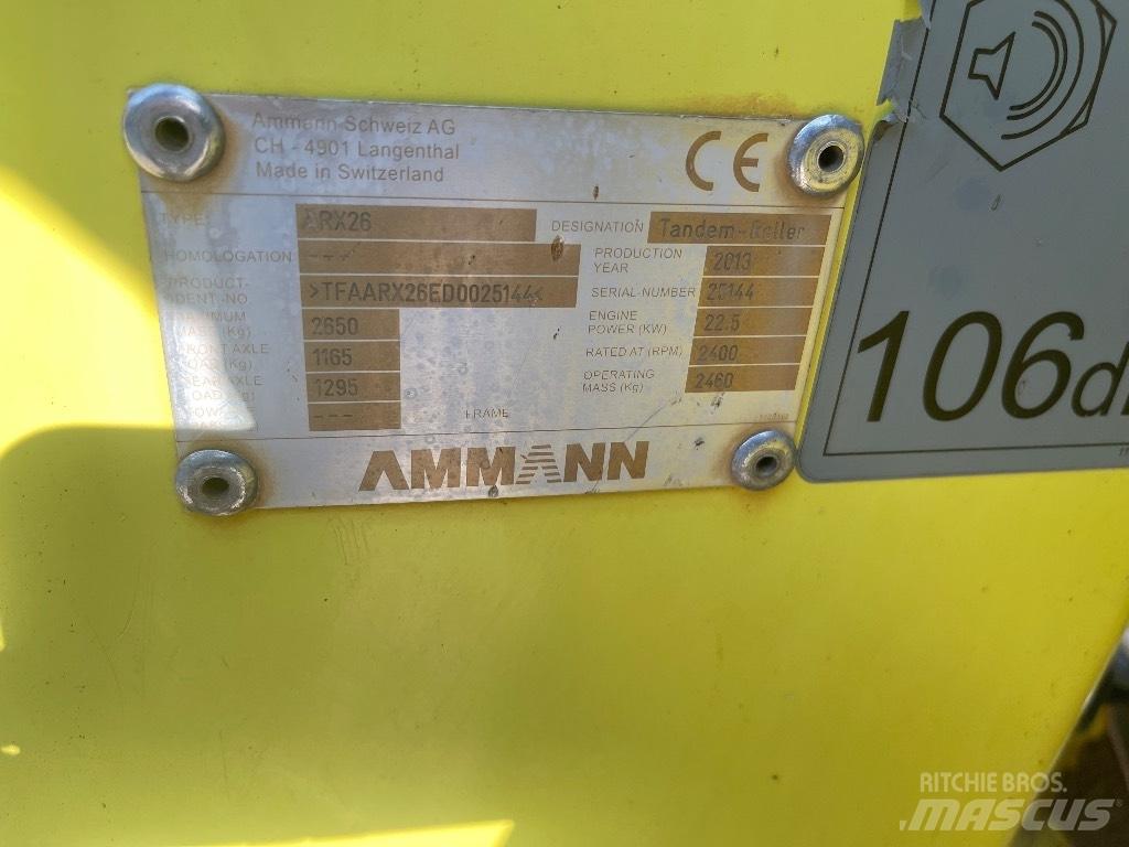 Ammann ARX 26 Rodillos de doble tambor