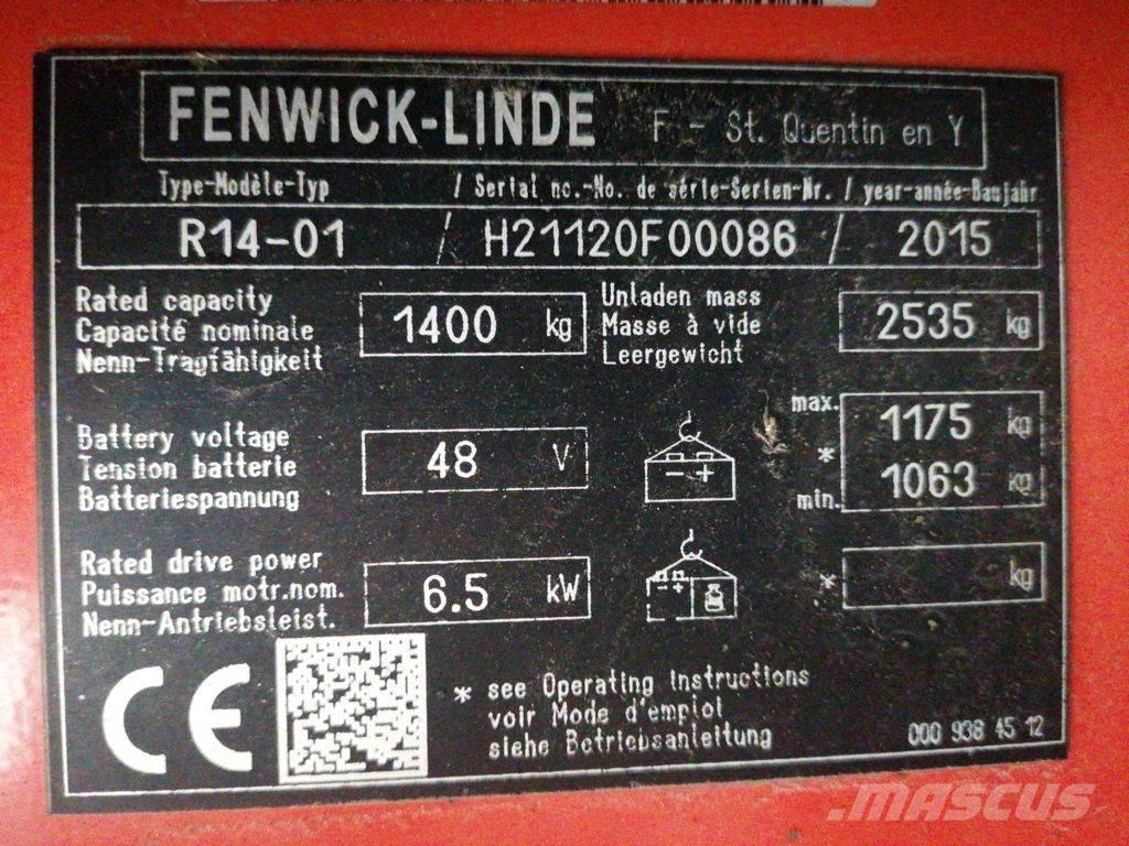 Linde R14-01 Montacargas de alcance de gran altura