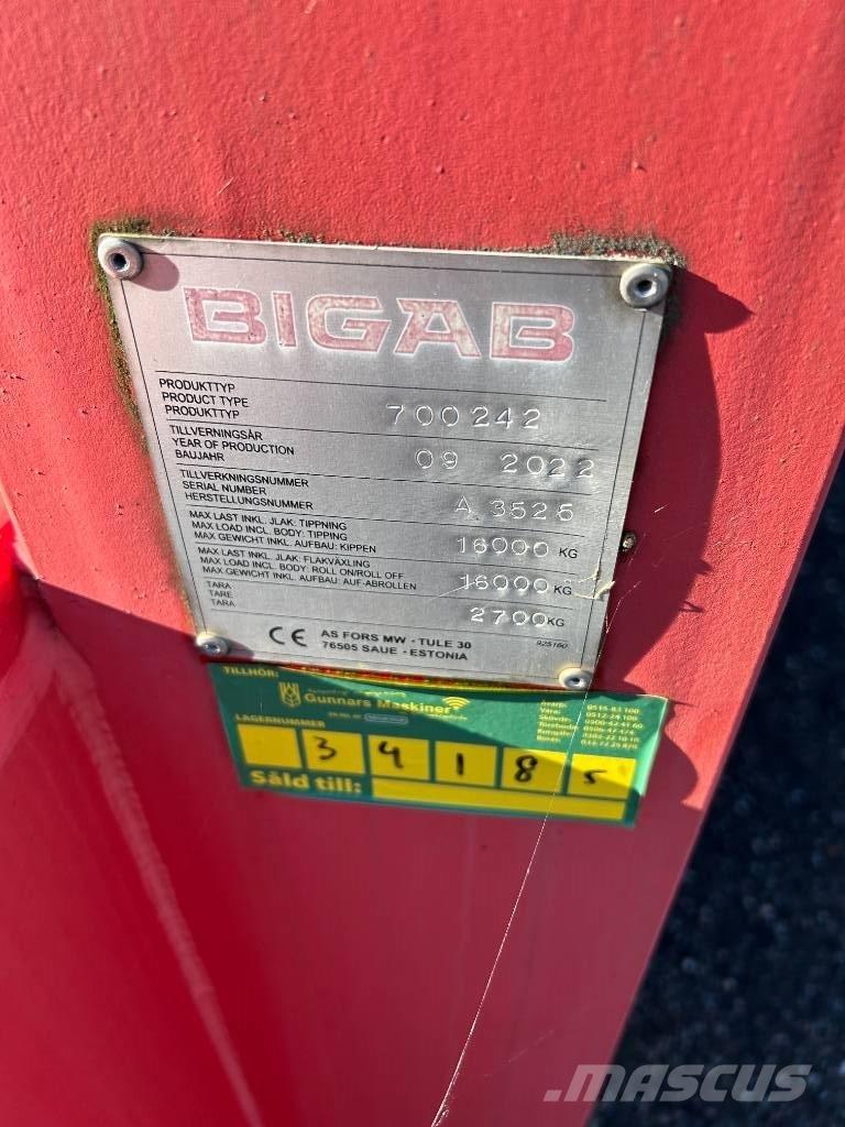 Bigab 242 SCHAKTFLAK Remolques portacontenedores