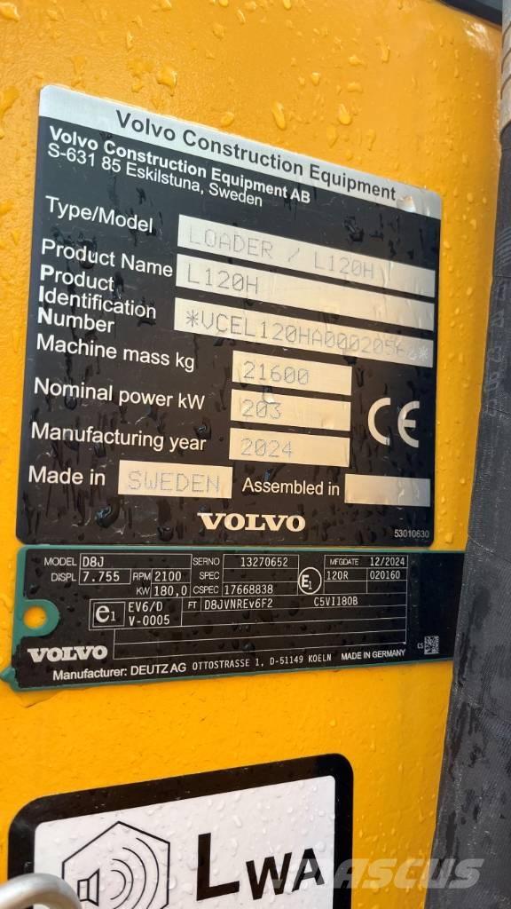 Volvo L120H Cargadoras sobre ruedas