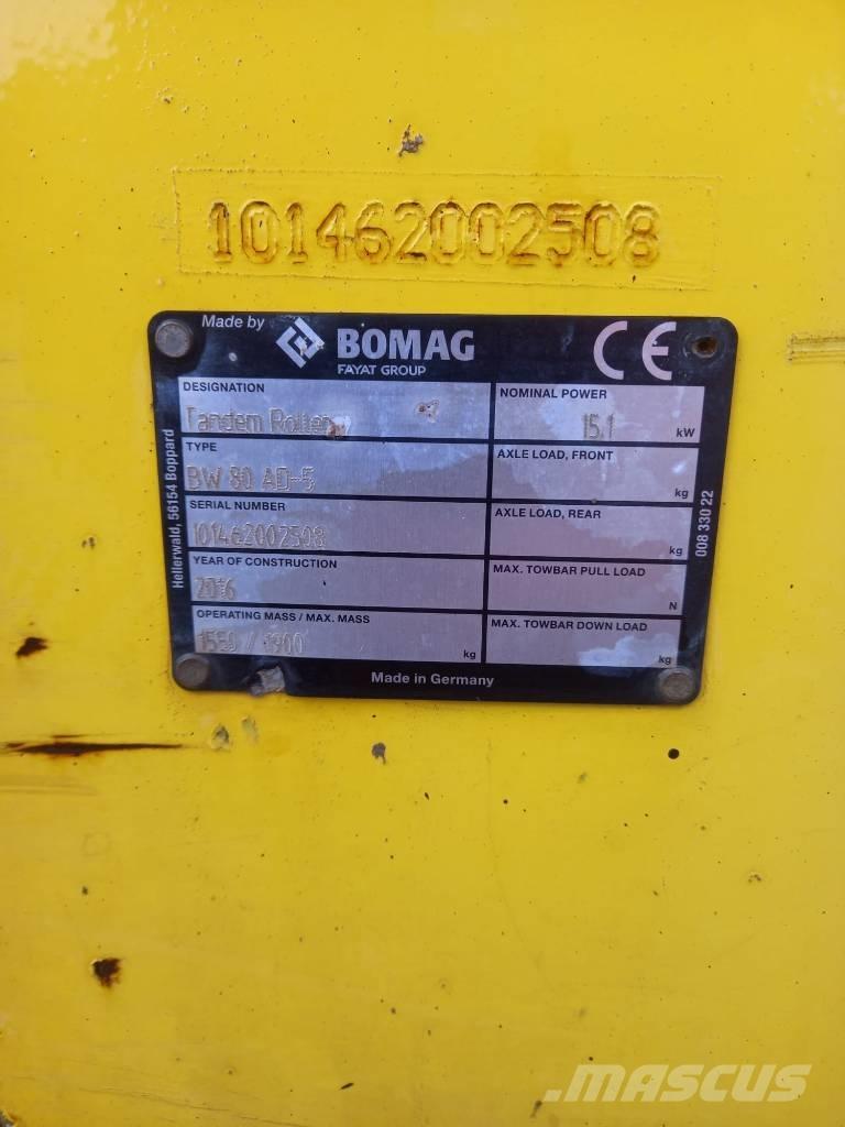 Bomag BW 80 AD-5 Rodillos de doble tambor