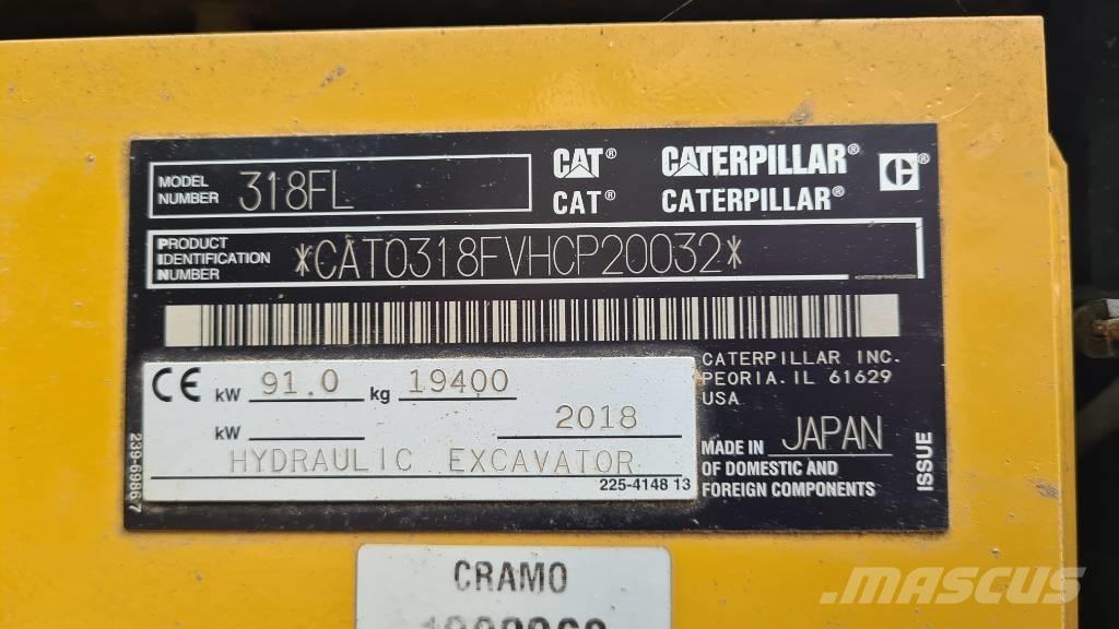 CAT 318 FL Excavadoras sobre orugas