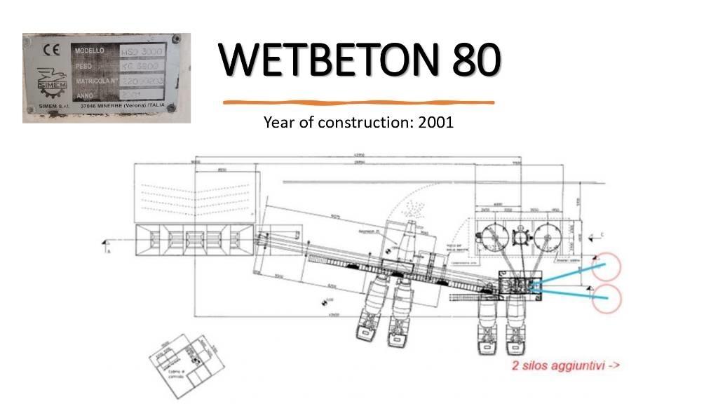  SIMEM WETBETON 80 Plantass dosificadoras de concreto