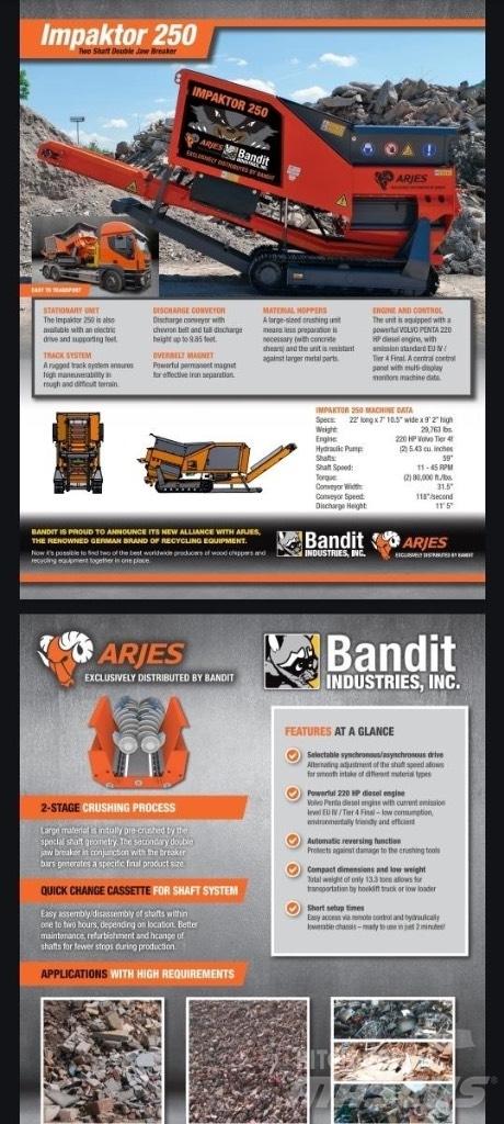 Arjes Impaktor 250 Trituradoras