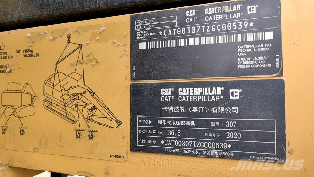 CAT 2020 CAT 307 Miniexcavadoras
