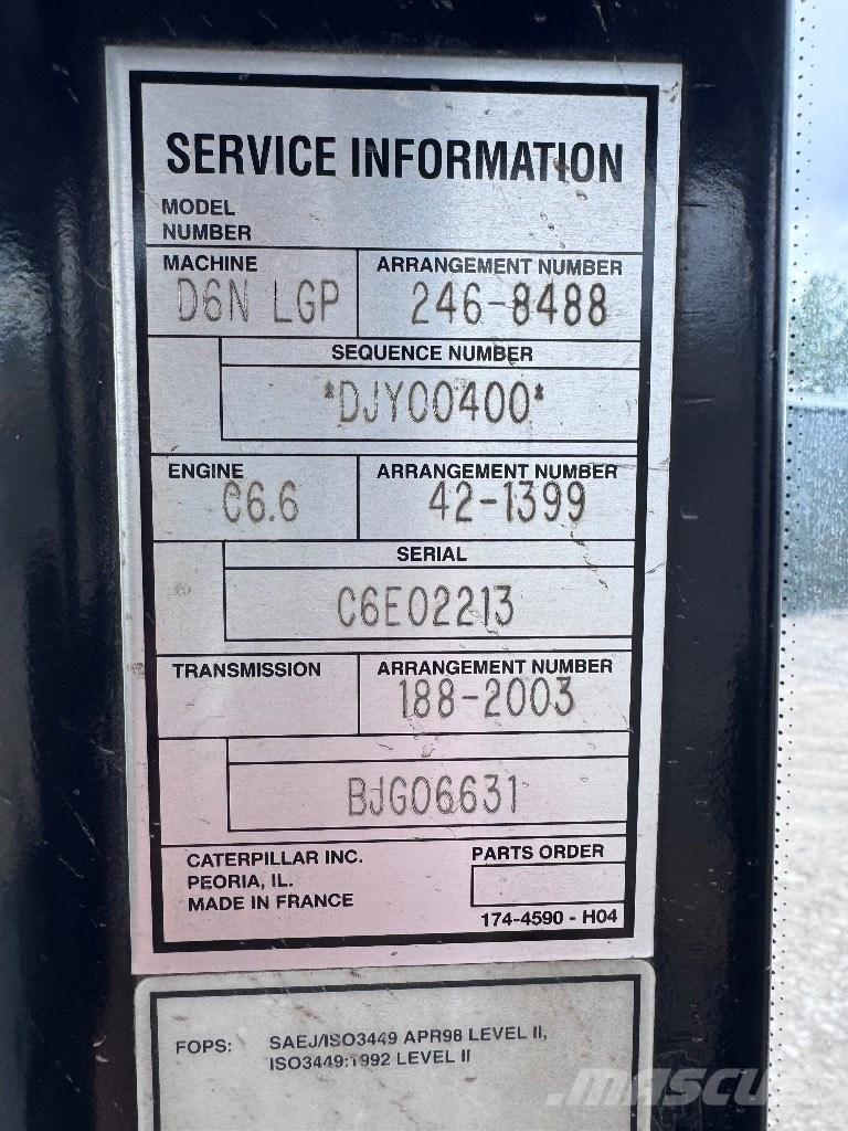 CAT D 6 N LGP Buldozer sobre oruga