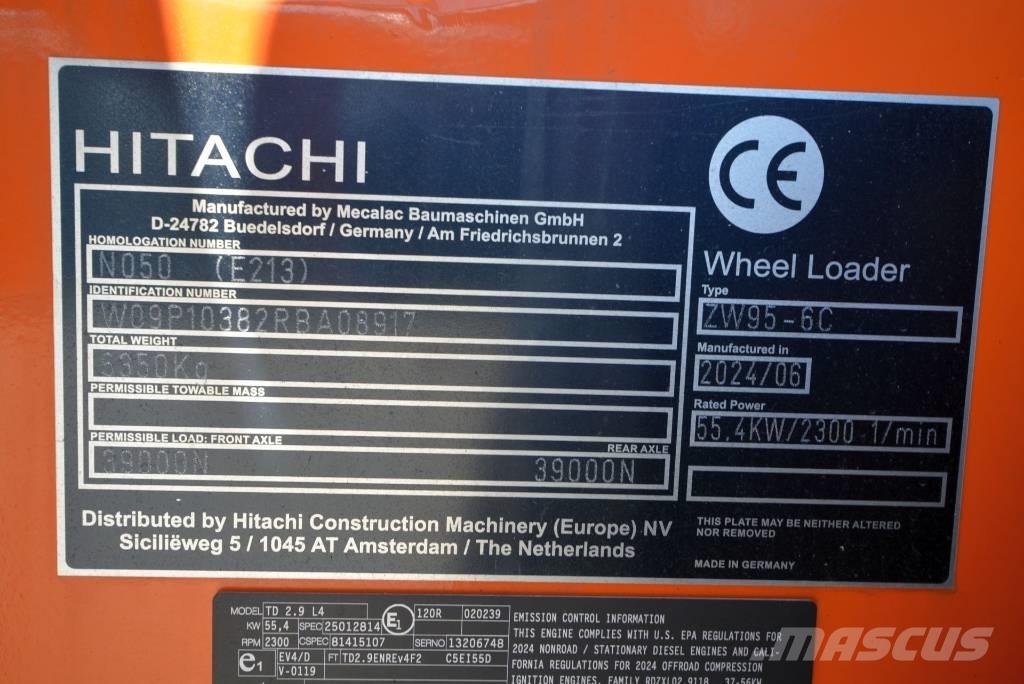 Hitachi ZW 95-6 C Cargadoras sobre ruedas