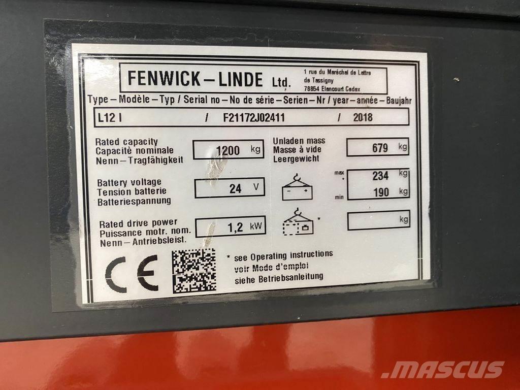 Linde L12 I Montacargas manual