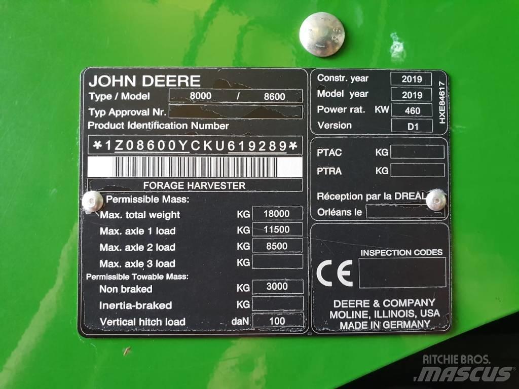 John Deere 8600I Cosechadoras de forraje