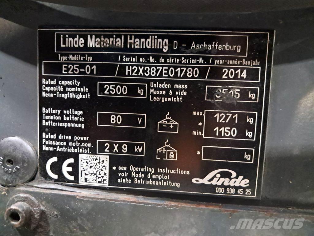 Linde E25-01 Carretillas de horquilla eléctrica
