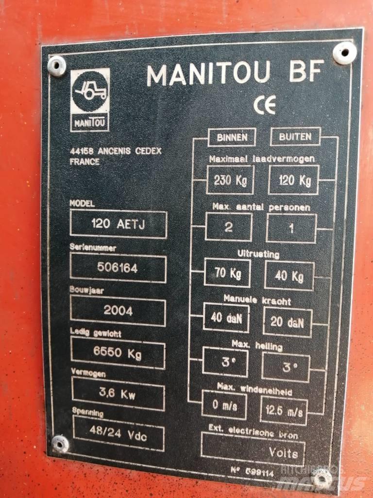 Manitou 120 AETJ3D Plataformas con brazo de elevación manual