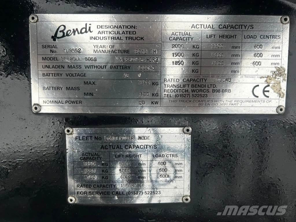 Bendi Longloader Montacargas recogepedidos de gran altura