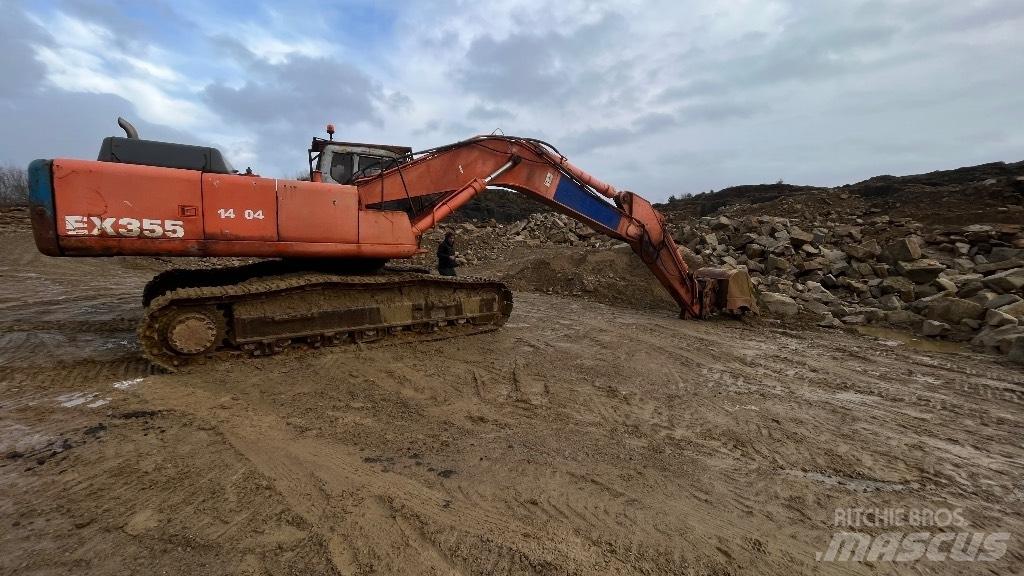 Hitachi EX 355 Excavadoras sobre orugas