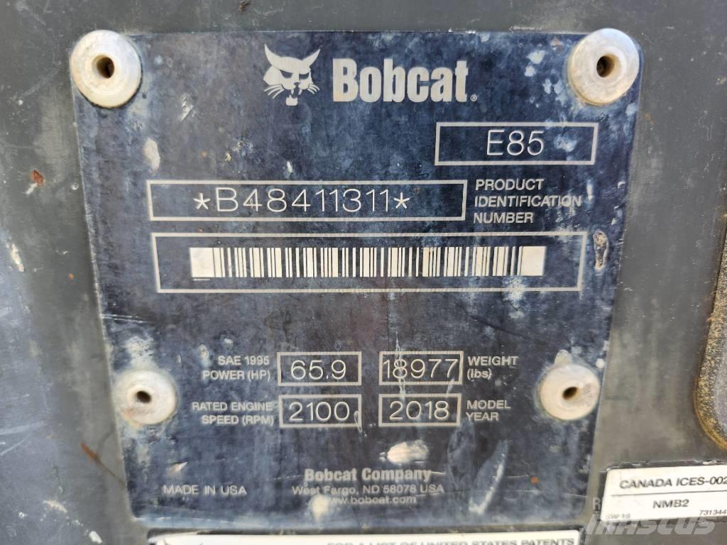 Bobcat E 85 Excavadoras sobre orugas