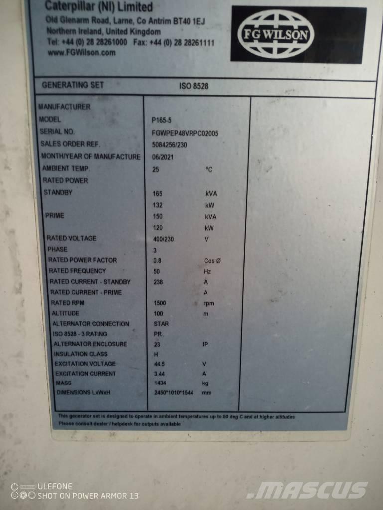 FG Wilson P 65-5 Generadores diésel