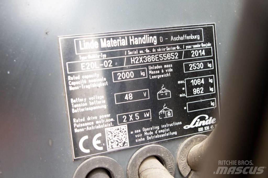 Linde E20L-02 Carretillas de horquilla eléctrica