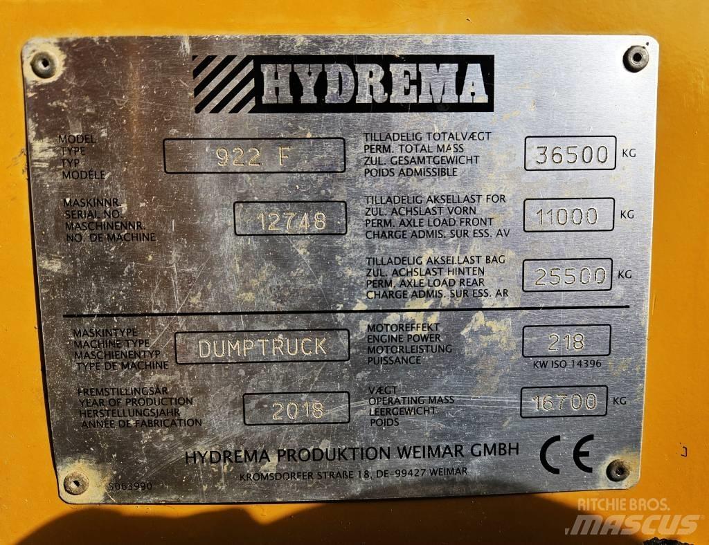 Hydrema 922 F Vehículos compactos de volteo