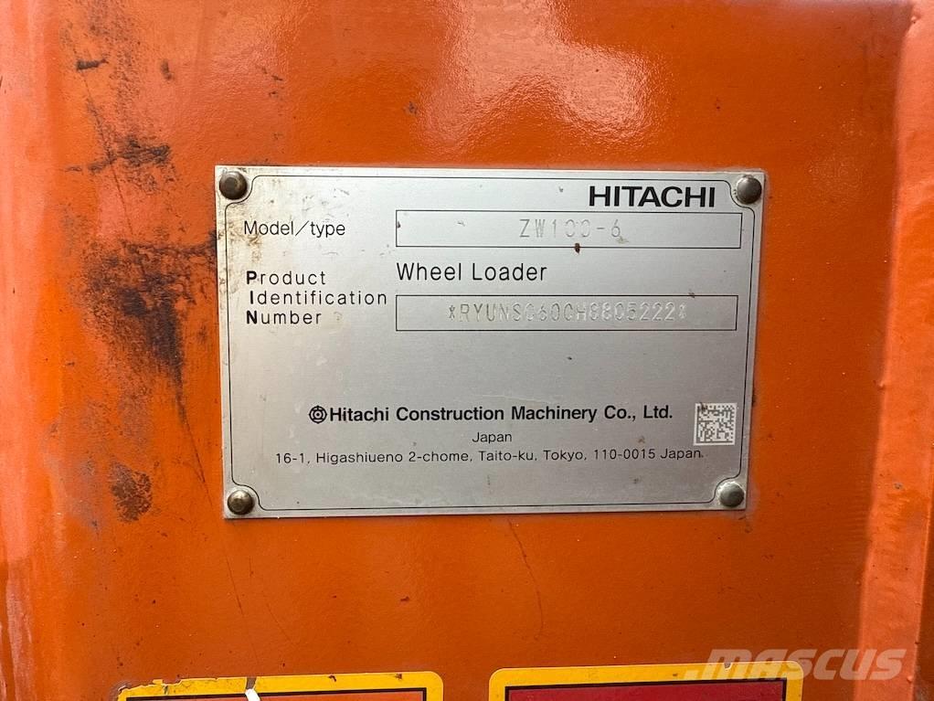 Hitachi ZW 100 Cargadoras sobre ruedas